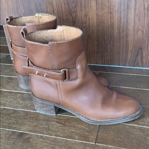 J Crew Leather Short Boots